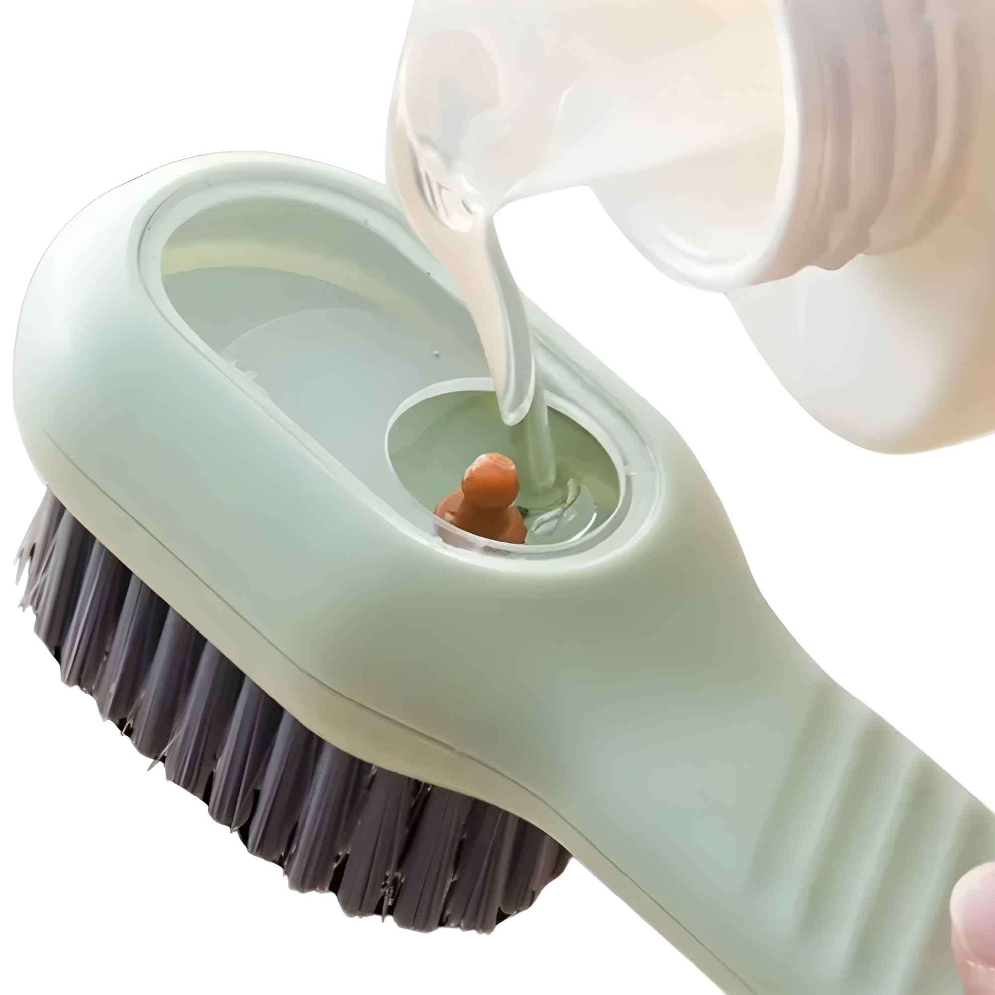 Cepillo Limpieza Con Dispensador Jabón