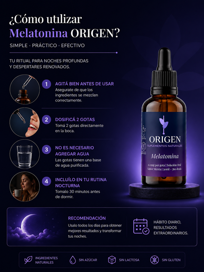 Melatonina en Gotas — Descansá Mejor Cada Noche